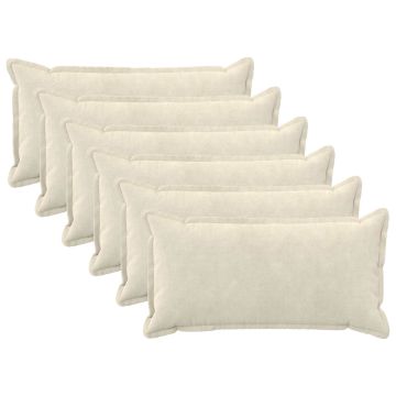 Federa 6 pcs HOUTEN Crema 40 x 70 cm Fleece in microfibra