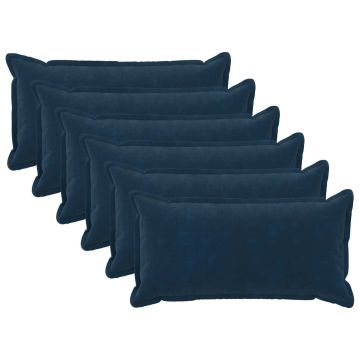 Federa 6 pcs HOUTEN Blu 40 x 70 cm Fleece in microfibra