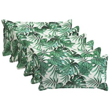 Federa 6 pz HOUTEN Motivo a Foglie 40 x 70 cm Poliestere