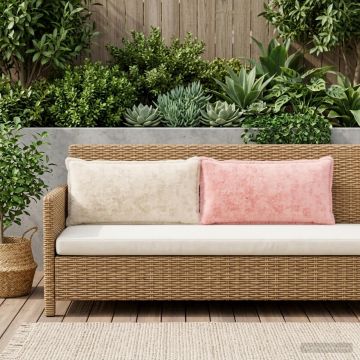 Federa 6 pz HOUTEN Rosa 40 x 70 cm Pelliccia di Coniglio Finta