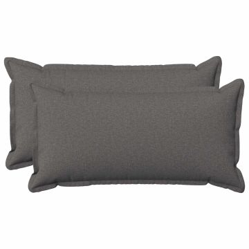 Federa 2 pcs HOUTEN Grigio Chiaro 40 x 80 cm Lino