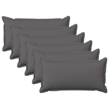Federa 6 pcs HOUTEN Grigio Chiaro 40 x 80 cm Lino