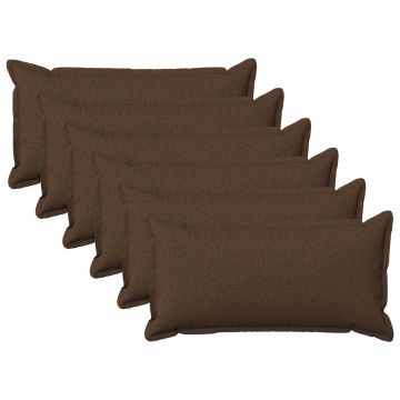 Federa 6 pcs HOUTEN Marrone 40 x 80 cm Lino
