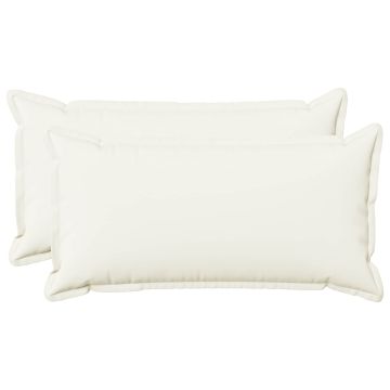 Federa 2 pcs HOUTEN Bianco 40 x 80 cm Lino