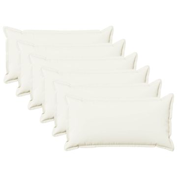 Federa 6 pcs HOUTEN Bianco 40 x 80 cm Lino