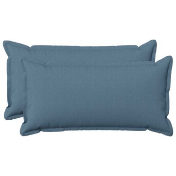 Federa 2 pcs HOUTEN Blu jeans 40 x 80 cm Lino
