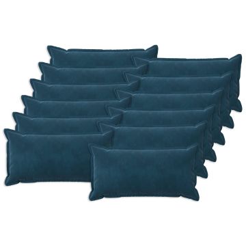 Federa 12 pcs HOUTEN Blu 40 x 80 cm Velluto