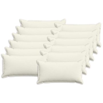 Federa 12 pz HOUTEN Crema 40 x 80 cm corduroy