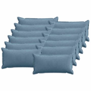 Federa 12 pz HOUTEN Blu 40 x 80 cm corduroy