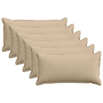 Federa 6 pz HOUTEN Tortora 40 x 80 cm corduroy