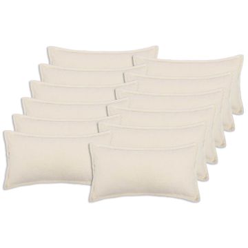 Federa 12 pcs HOUTEN Crema 40 x 80 cm Bouclé
