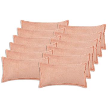 Federa 12 pcs HOUTEN Rosa 40 x 80 cm Bouclé