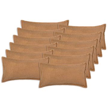 Federa 12 pcs HOUTEN Beige 40 x 80 cm Bouclé