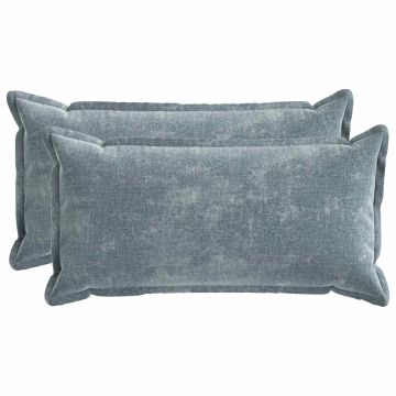 Federa 2 pz HOUTEN Azzurro 40 x 80 cm Tessuto Chenille