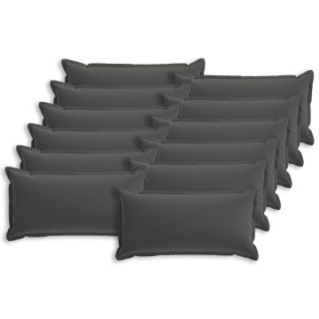 Federa 12 pz HOUTEN Antracite 40 x 80 cm Poliestere
