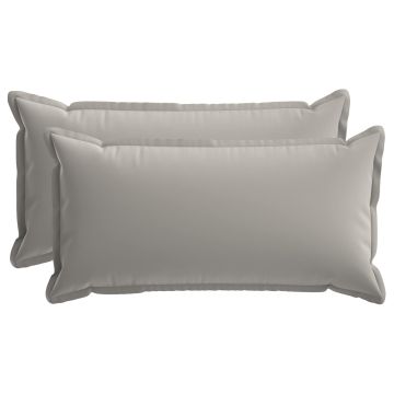 Federa 2 pz HOUTEN Grigio 40 x 80 cm Poliestere