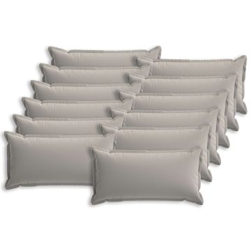 Federa 12 pz HOUTEN Grigio 40 x 80 cm Poliestere