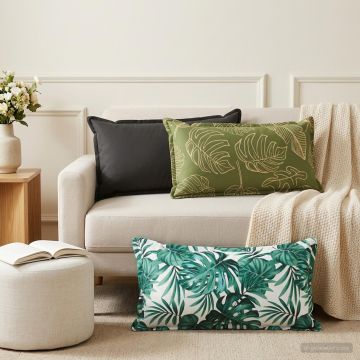 Federa 12 pz HOUTEN Design a foglia 40 x 80 cm Poliestere