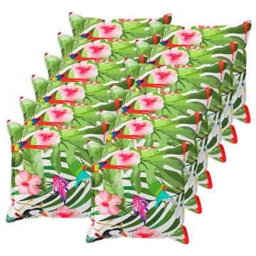 Federa 12 pz HOUTEN Nero 45 x 45 cm Poliestere