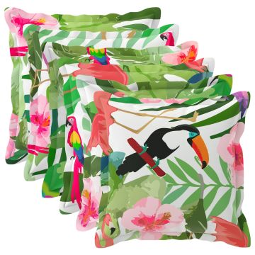 Federa 6 pz HOUTEN Multicolore 45 x 45 cm Poliestere