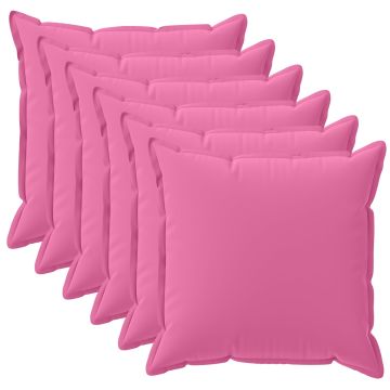 Federa 6 pz HOUTEN Rosa 45 x 45 cm Poliestere