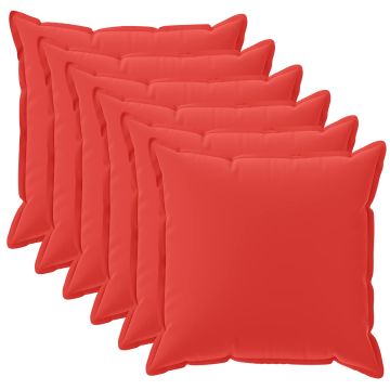 Federa 6 pz HOUTEN Rosso 45 x 45 cm Poliestere