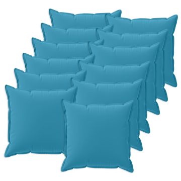 Federa 12 pz HOUTEN Azzurro 50 x 50 cm Poliestere