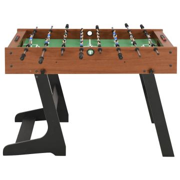 Calcio Balilla Pieghevole 121x61x80 cm Marrone