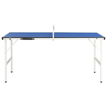 Tavolo da Ping Pong 5 Piedi con Rete 152x76x66 cm Blu