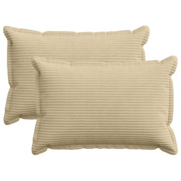 Federa 2 pz HOUTEN Grigio Verde Chiaro 50 x 70 cm corduroy
