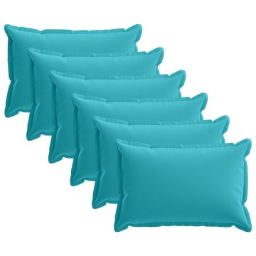 Federa 6 pz HOUTEN Turchese 50 x 70 cm Poliestere