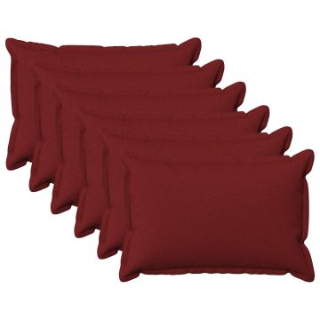 Federa 6 pcs HOUTEN Rosso Vino 50 x 75 cm Lino