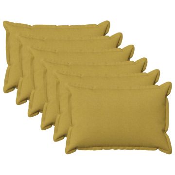 Federa 6 pcs HOUTEN Verde chiaro 50 x 75 cm Lino