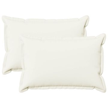 Federa 2 pcs HOUTEN Bianco 50 x 75 cm Lino