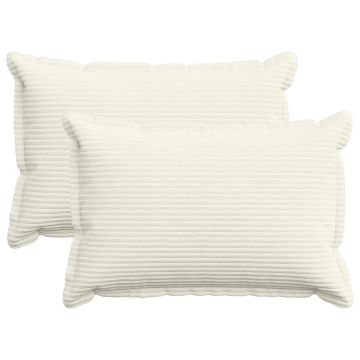 Federa 2 pz HOUTEN Crema 50 x 75 cm corduroy