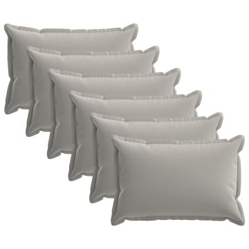Federa 6 pz HOUTEN Grigio 50 x 75 cm Poliestere