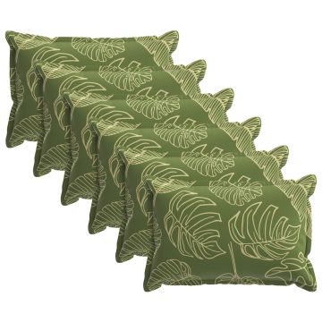 Federa 6 pz HOUTEN Design a foglia 50 x 75 cm Poliestere