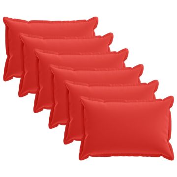 Federa 6 pz HOUTEN Rosso 50 x 75 cm Poliestere