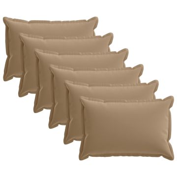 Federa 6 pz HOUTEN Tortora 50 x 80 cm Poliestere