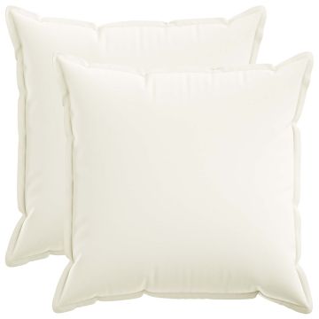 Federa 2 pcs HOUTEN Bianco 55 x 55 cm Lino