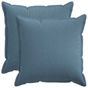 Federa 2 pcs HOUTEN Blu jeans 55 x 55 cm Lino