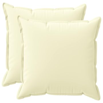 Federa 2 pz HOUTEN Crema 55 x 55 cm Poliestere