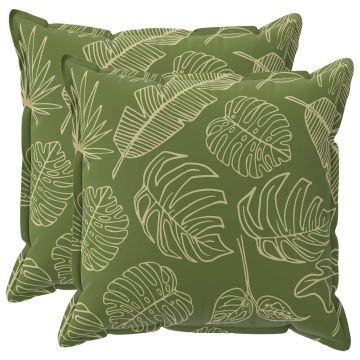 Federa 2 pz HOUTEN Design a foglia 55 x 55 cm Poliestere
