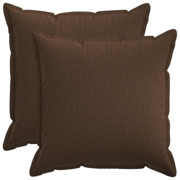 Federa 2 pcs HOUTEN Marrone 60 x 60 cm Lino