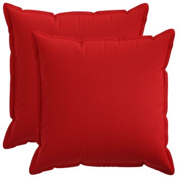 Federa 2 pcs HOUTEN Rosso 60 x 60 cm Lino