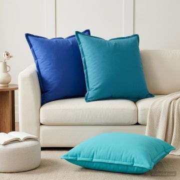 Federa 2 pz HOUTEN Azzurro 65 x 65 cm Poliestere