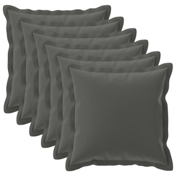 Federa 6 pz HOUTEN Antracite 70 x 70 cm Poliestere