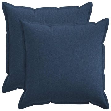 Federa 2 pcs HOUTEN Blu 80 x 80 cm Lino