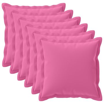 Federa 6 pz HOUTEN Rosa 80 x 80 cm Poliestere