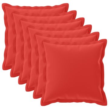Federa 6 pz HOUTEN Rosso 80 x 80 cm Poliestere